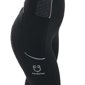 Bryczesy damskie jeździeckie EQUESTRO SLIM FIT legginsy