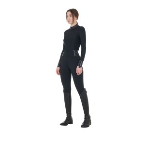 Bryczesy damskie jeździeckie EQUESTRO SLIM FIT legginsy
