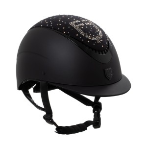 Kask jeździecki EQUESTRO  z cyrkoniami