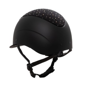 Kask jeździecki EQUESTRO  z cyrkoniami