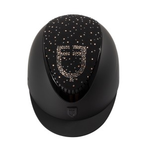 Kask jeździecki EQUESTRO  z cyrkoniami