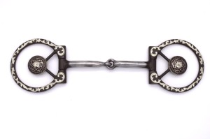 Wędzidło westernowe Snaffle z Conchos – 12,5 cm