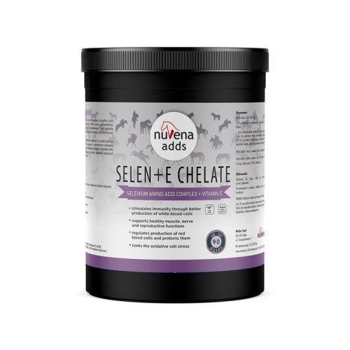 NuVena - Selen + E Chelate 900g - chelat selenu z witaminą E dla koni