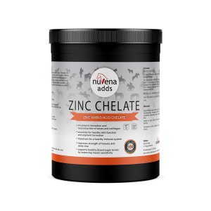 NuVena - Zinc Chelate 550g - cynk dla koni, chelat aminokwasowy