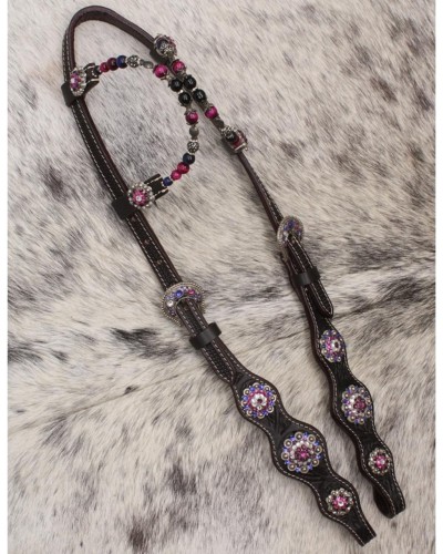 Ogłowie westernowe na dwa ucha SHOW