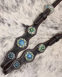 Ogłowie westernowe na dwa ucha SHOW