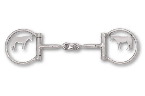 Wędzidło westernowe -  zdobione, podwójne łamane  