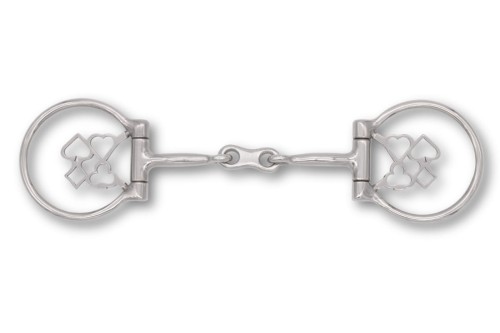 Wędzidło westernowe -  zdobione, podwójne łamane