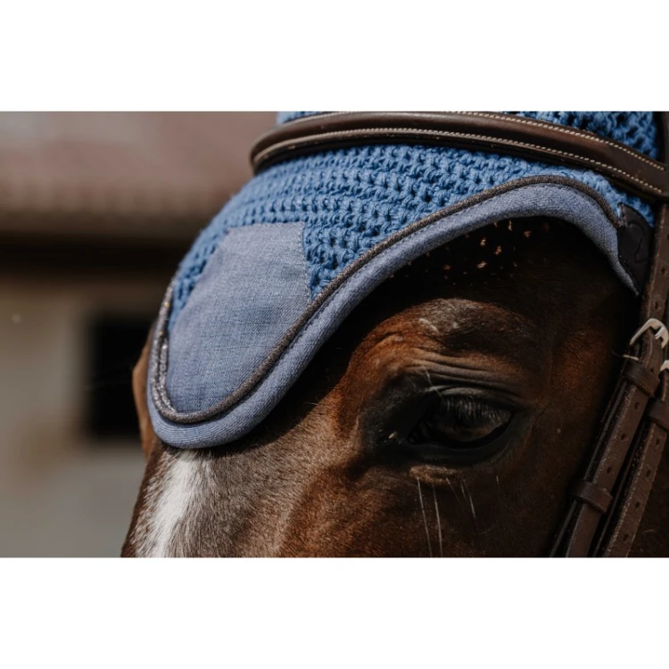 Nauszniki dla konia EQUITHEME CHIC BLUE 1.jpg