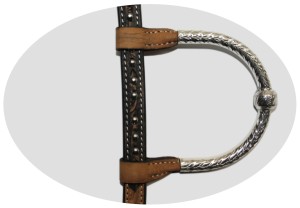 Ogłowie westernowe na jedno ucho Classic Equine powlekane srebrem - WYSYŁKA 48H