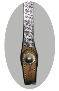 Ogłowie westernowe na jedno ucho Classic Equine powlekane srebrem - WYSYŁKA 48H