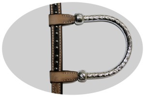 Ogłowie westernowe na jedno ucho Classic Equine powlekane srebrem - WYSYŁKA 48H