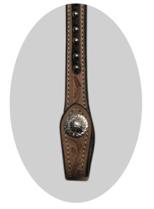 Ogłowie westernowe na jedno ucho Classic Equine powlekane srebrem - WYSYŁKA 48H