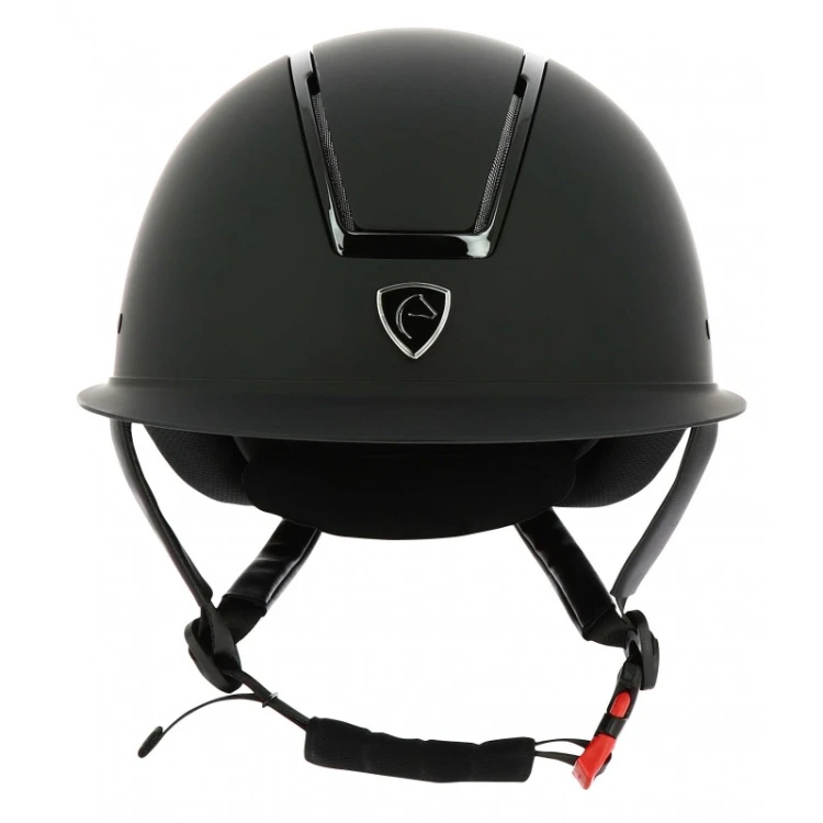 Kask jeździecki Equitheme Glint Mat black-black.jpg