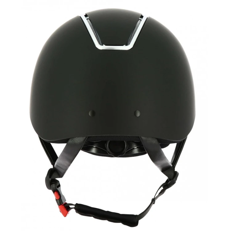Kask jeździecki Equitheme Glint Mat black silver.jpg