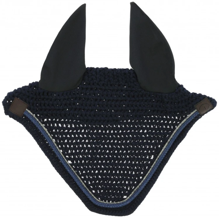 Nauszniki dla konia Hexalight Equitheme navy.jpg