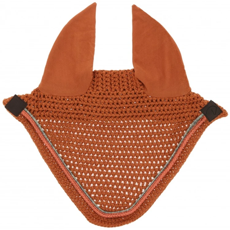 Nauszniki dla konia Hexalight Equitheme orange.jpg