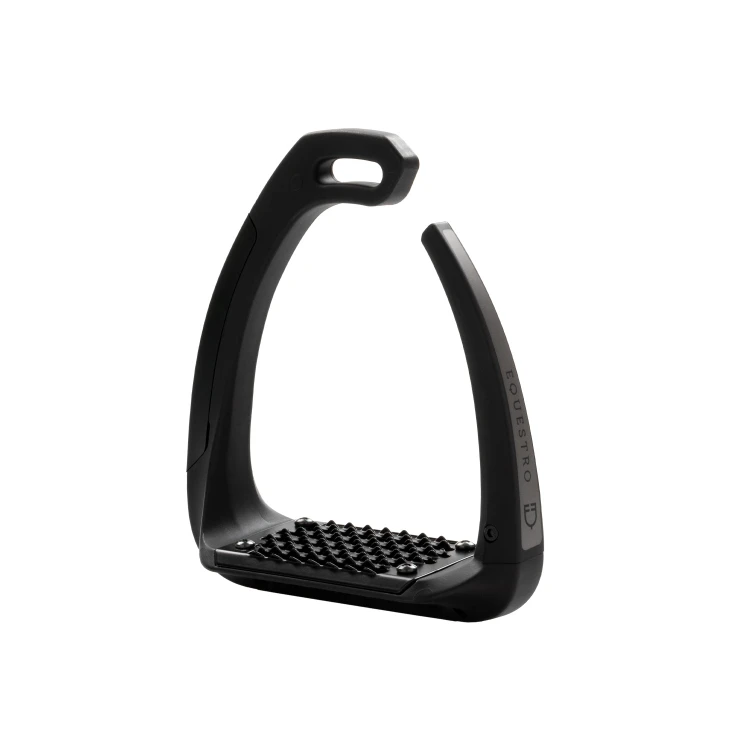 Bezpieczne strzemiona młodzieżowe 10cm Equestro black.jpg
