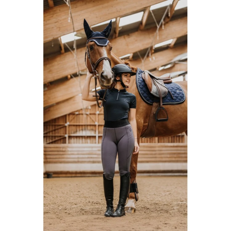 Bryczesy legginsy jeździeckie damskie EquiTheme Iris dark grey 2.jpg