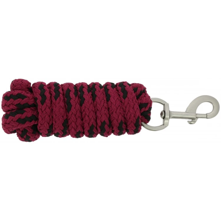 Uwiąz 2m dla konia Equitheme Jacquard burgundy.jpg