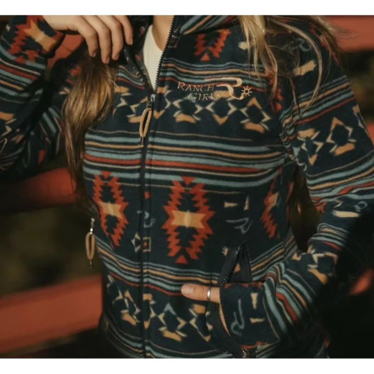 Ranch Girls Bluza damska westernowa ABBY AZTEC 3.webp