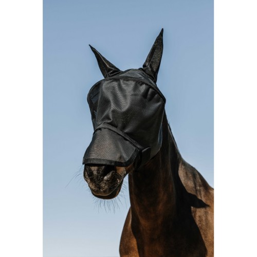 EquiTheme Maska przeciw owadom dla konia - czarna