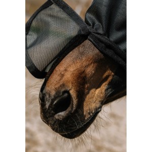 EquiTheme Maska przeciw owadom dla konia - czarna