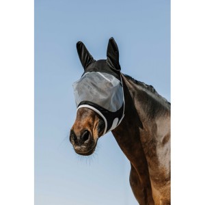 EquiTheme Maska przeciw owadom dla konia z filtrem UV - szara