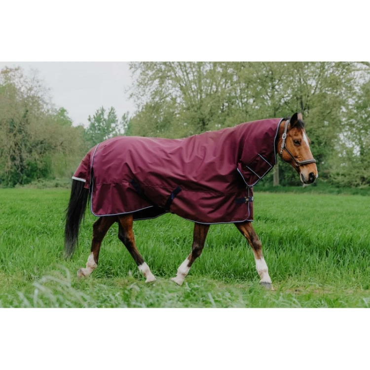 EquiTheme Derka przeciwdeszczowa padokowa 200g TYREX 1200D - bordowa 2.jpg