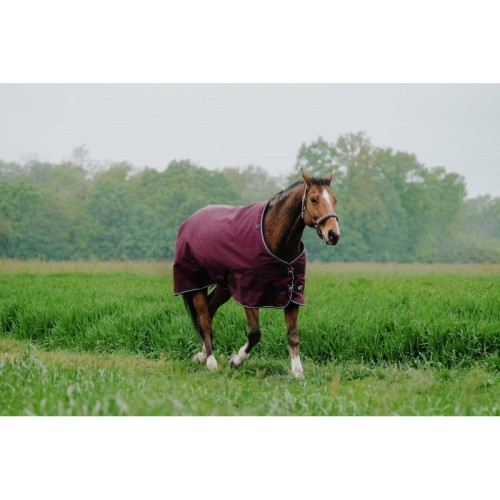 EquiTheme Derka przeciwdeszczowa bez wypełnienia TYREX 1200D - bordowa