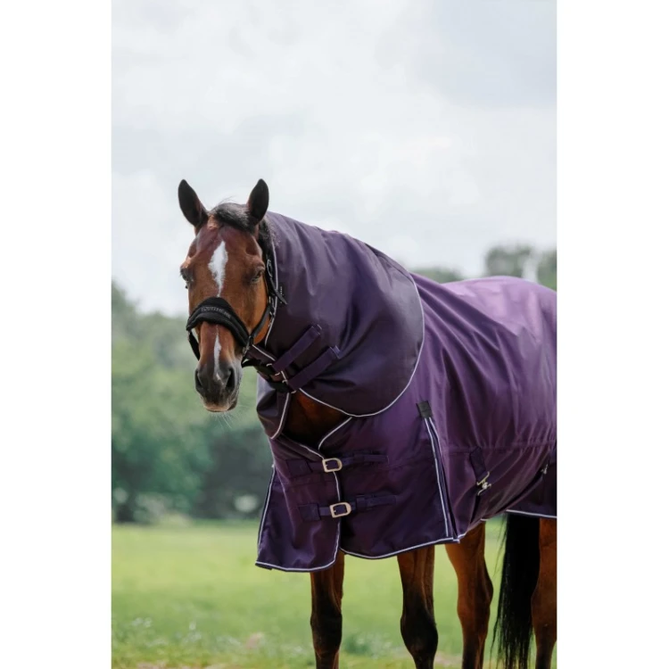 Equitheme Kaptur do derki TYREX 600D 0g - fioletowy.jpg