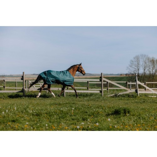 EquiTheme Derka przeciwdeszczowa padokowa 0g TYREX 600D - zielona
