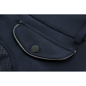 EquiTheme Bryczesy jeździeckie damskie Beverly z pełnym lejem sylikonowym - granatowe