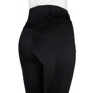 EquiTheme Bryczesy damskie z pełnym lejem - czarne