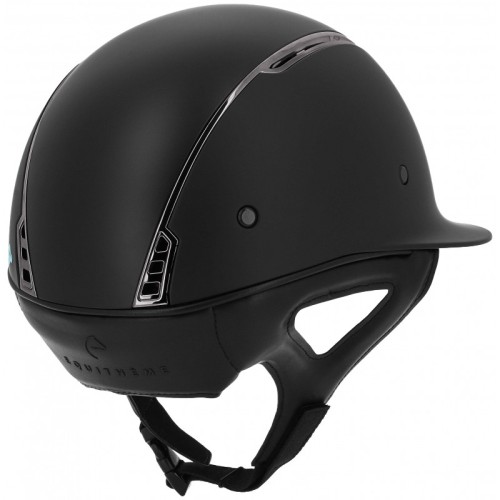 EquiTheme Kask jeździecki Soazy - czarny mat zdrowy koń.jpg