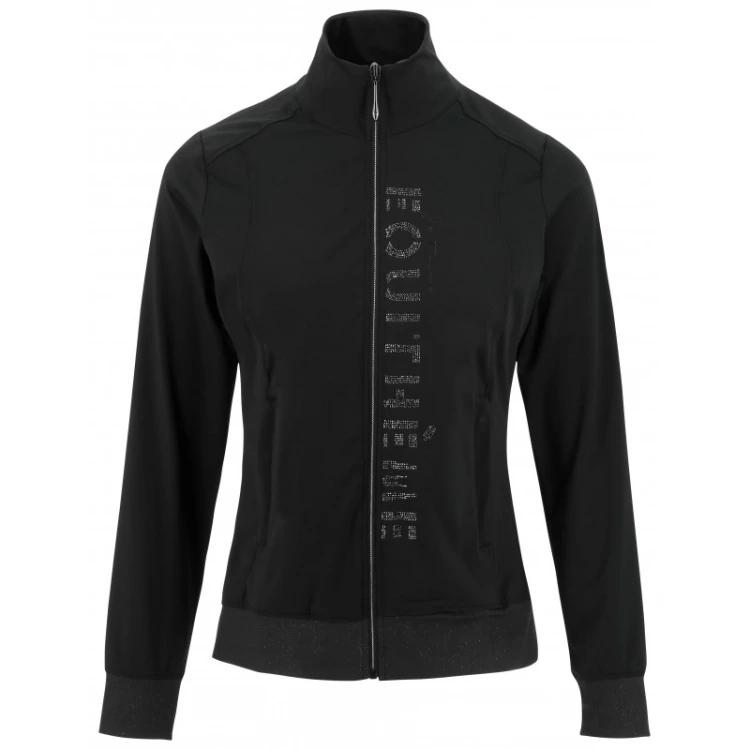 EquiTheme Bluza jeździecka damska Je t'aime - czarna 2.jpg