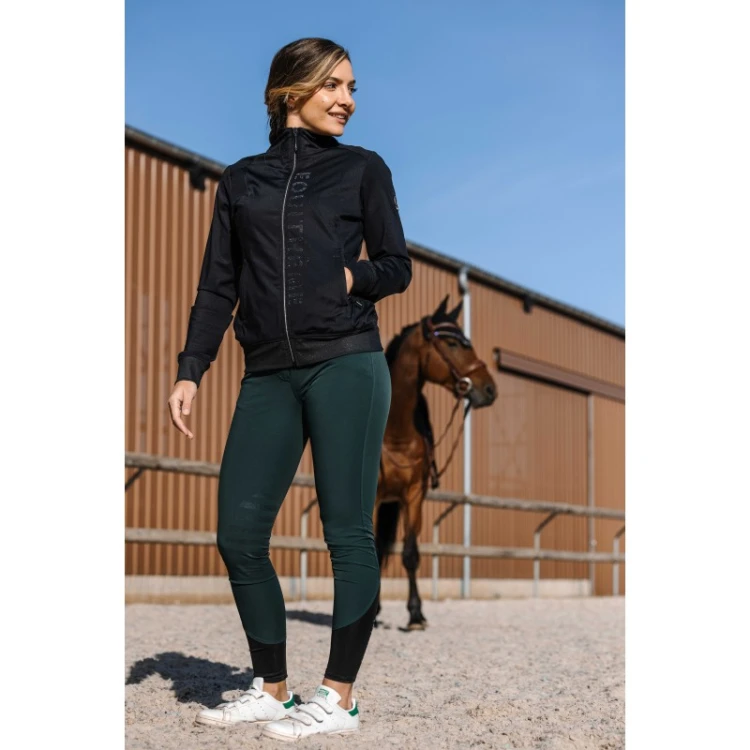 EquiTheme Bluza jeździecka damska Je t'aime - czarna sklep zdrowy koń.jpg