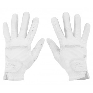 EquiTheme Rękawiczki jeździeckie Je t'aime - białe