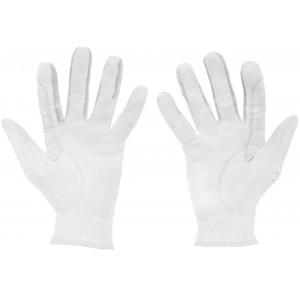 EquiTheme Rękawiczki jeździeckie Je t'aime - białe