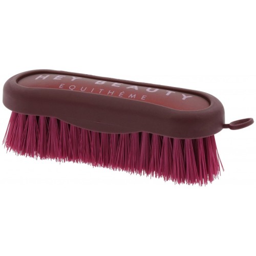 EquiTheme Szczotka dla konia z długim włosiem Je t'aime - czerwona
