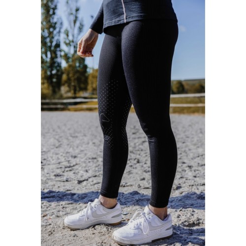 EquiTheme Bryczesy damskie legginsy - czarne 1.jpg