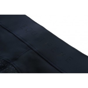 Bryczesy jeździeckie damskie z pełnym lejem silikonowym EquiTheme - granatowe