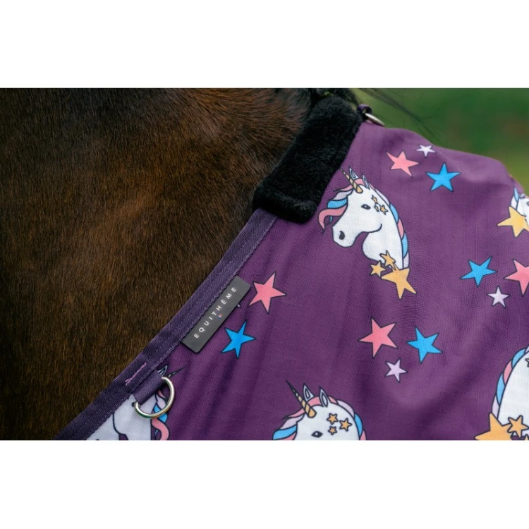 Derka przeciwdeszczowa ocieplana 220g EquiTheme Unicorn.jpg