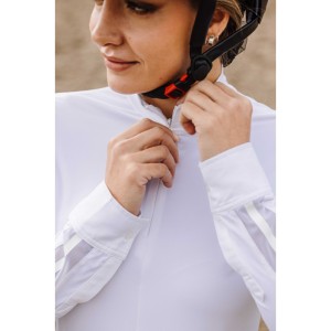 Bluzka konkursowa damska EquiTheme Estoril - biała