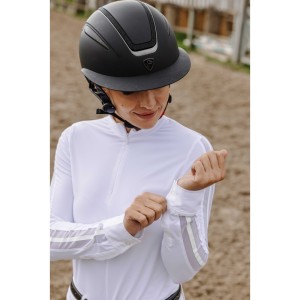 Bluzka konkursowa damska EquiTheme Estoril - biała