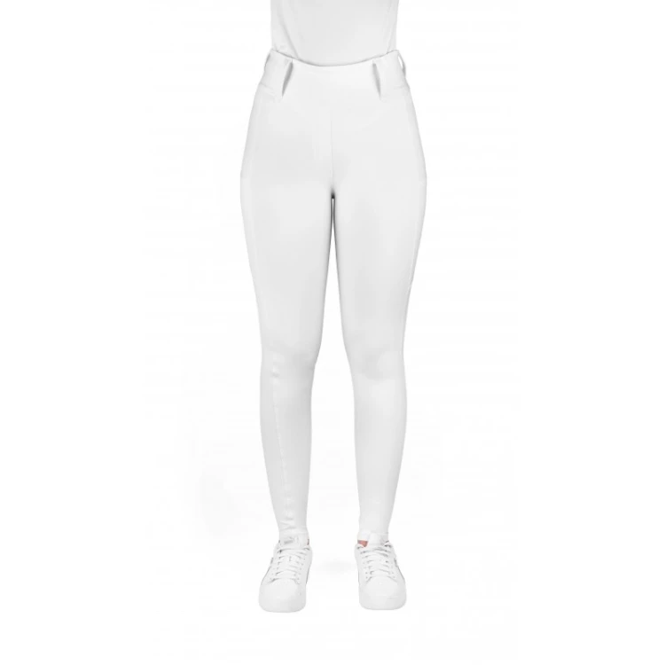 Legginsy jeździeckie z pełnym lejem silikonowym EquiTheme Alize - białe sklep zdrowy koń.jpg