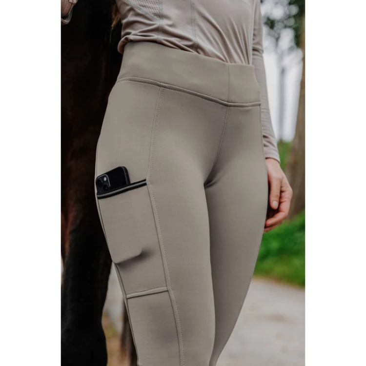 Legginsy jeździeckie z pełnym lejem silikonowym Brigitte - beżowe 1.jpg