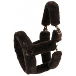 Kantar obszywany misiem Equitheme Je t'aime - brązowy