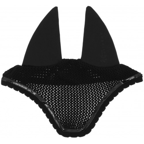 Nauszniki dla konia Equitheme Je t'aime - czarne