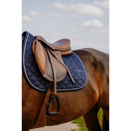 Czaprak wszechstronny EquiTheme Je t'aime Mirror - granatowy
